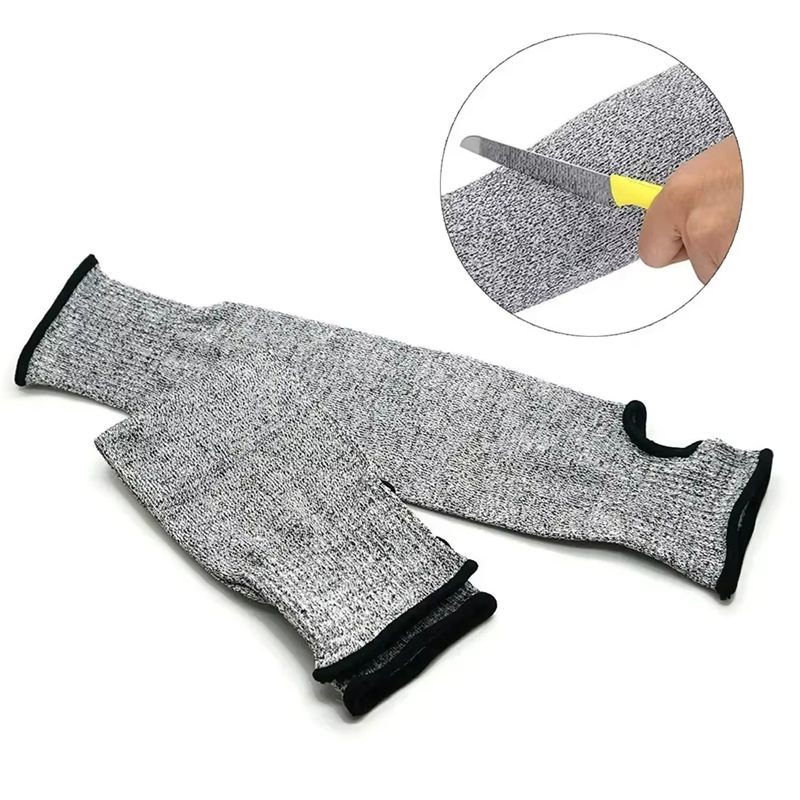 Cut Resistant Glove - 1 個の屋外用耐切創性アームガード繊維織り耐摩耗性通気性作業用手袋、園芸および産業機械用