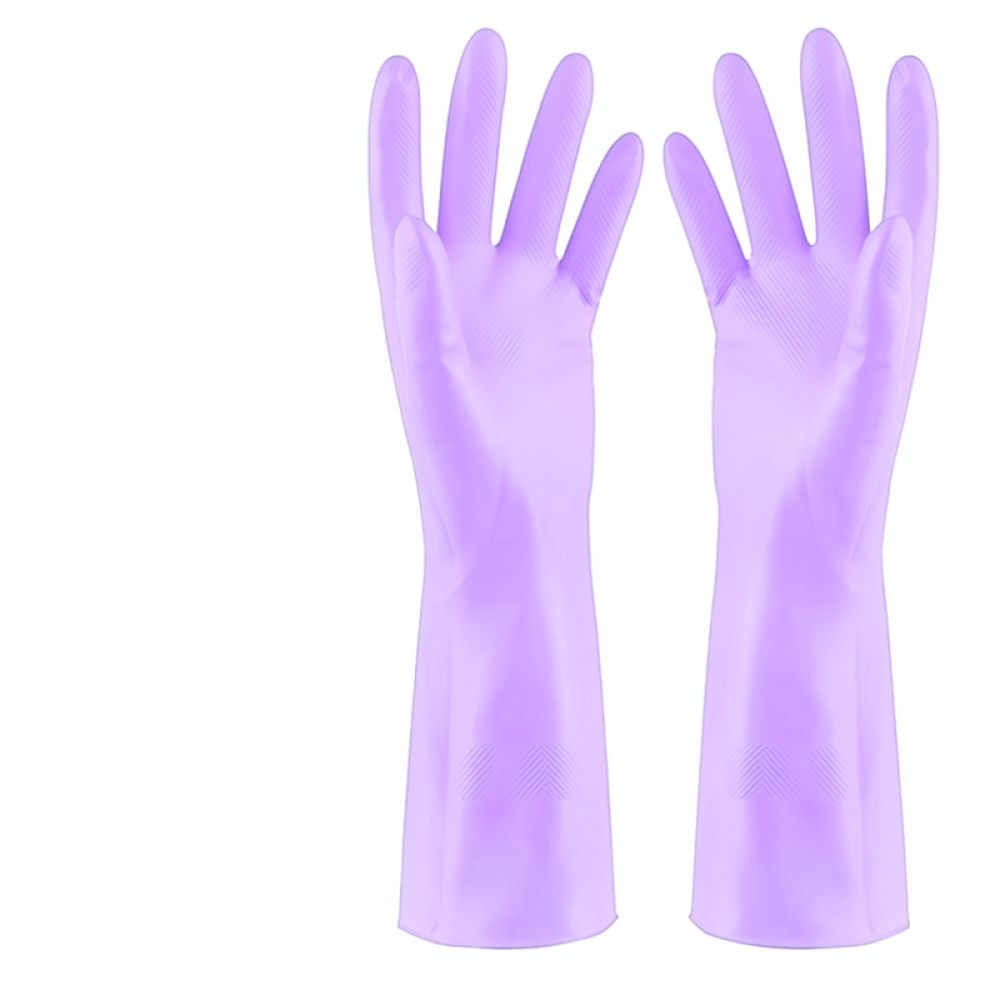 Dish Glove Rubber - 耐久性に優れたニトリル製キッチン用手袋。防水加工、厚手で、食器洗い、洗濯、家庭での清掃作業に最適なゴム製保護手袋。