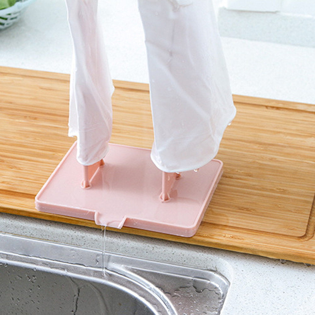 キッチンシンク用排水ラック。多機能で、ゴム手袋や食器用クロス - Dish Glove Rubber のレビューと価格