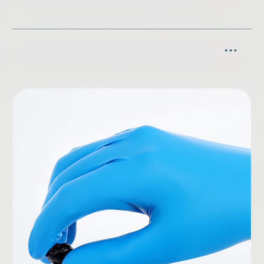 滑り止め加工を施した使い捨てニトリル手袋。食品の取り扱い、家 - Exam Glove Nitrile のレビューと価格