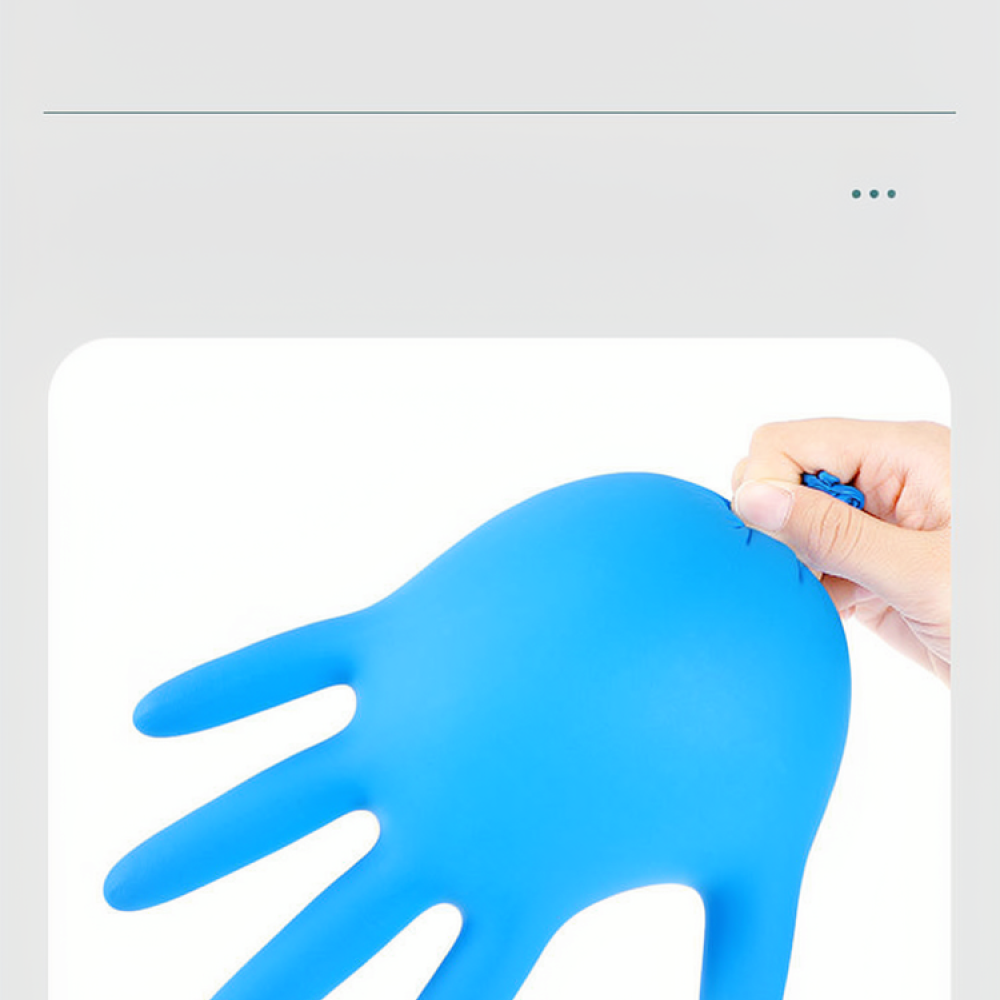 滑り止め加工を施した使い捨てニトリル手袋。食品の取り扱い、家 - Exam Glove Nitrile のレビューと価格