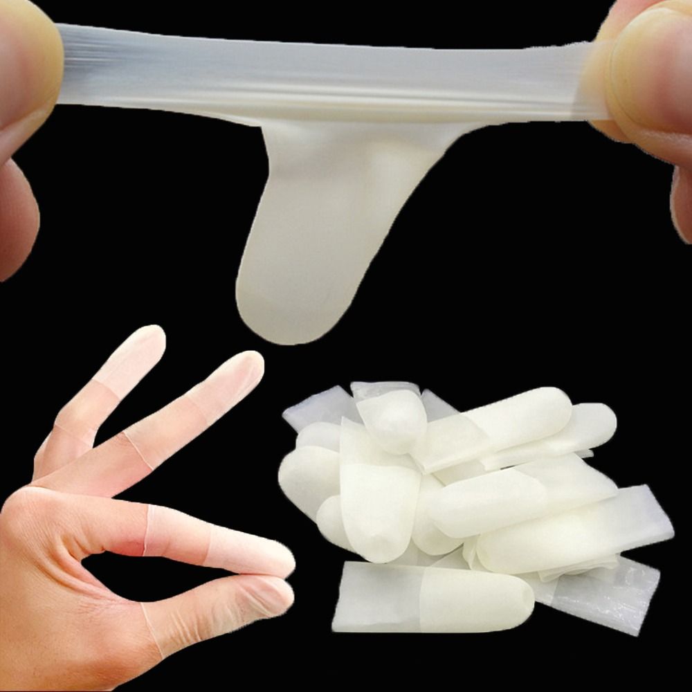 100 個ラテックス使い捨てフィンガーカバー透明フロスティン - Latex Disposable Glove のレビューと価格