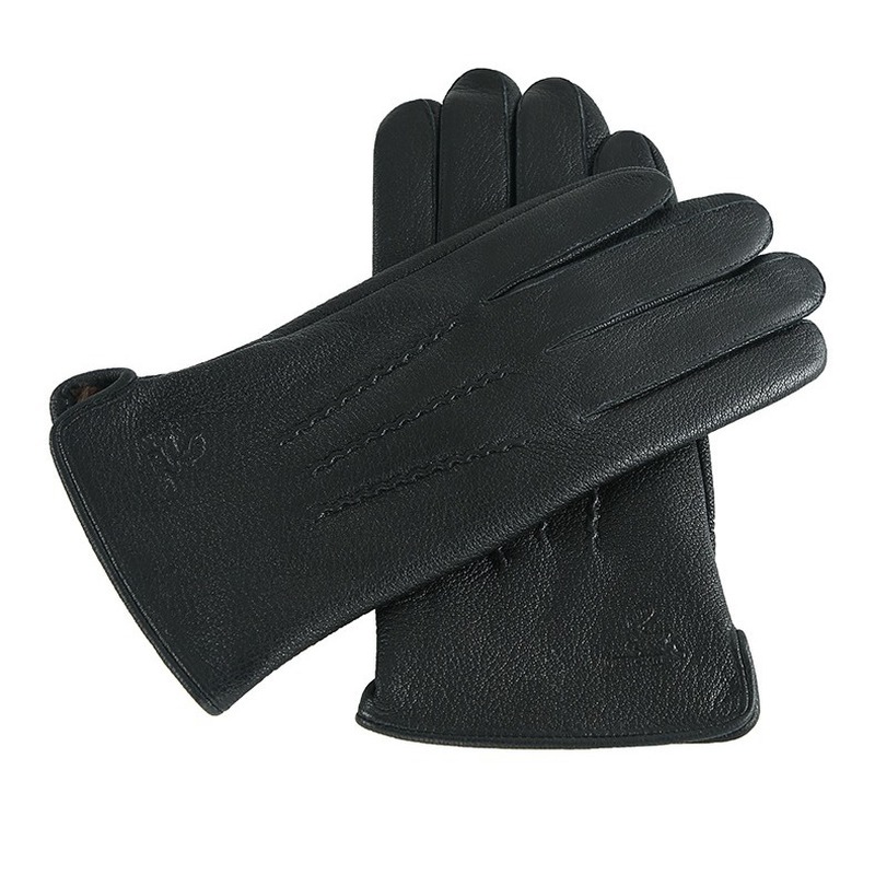 メンズ用、人工鹿革製、裏地はウール、ビジネス用、アウトドア用 - Wool Glove Lined のレビューと価格