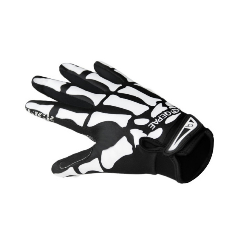 フルフィンガーグローブスケルトンプリントウォームスポーツサイ - Gardening Glove Waterproof のレビューと価格