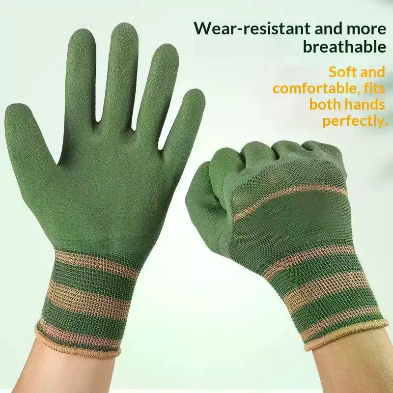耐久性と防水性に優れたゴム製園芸用手袋、棘保護機能付き、バラ - Gardening Glove Waterproof のレビューと価格