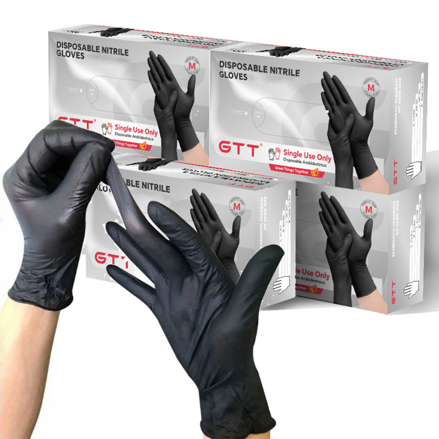 100-800枚入り ブラックニトリル使い捨て手袋 卸売 各 - Exam Glove Nitrile のレビューと価格
